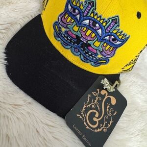 Chris Dyer “Harmoneyes” yellow SnapBack (limited edition) grassroots California
